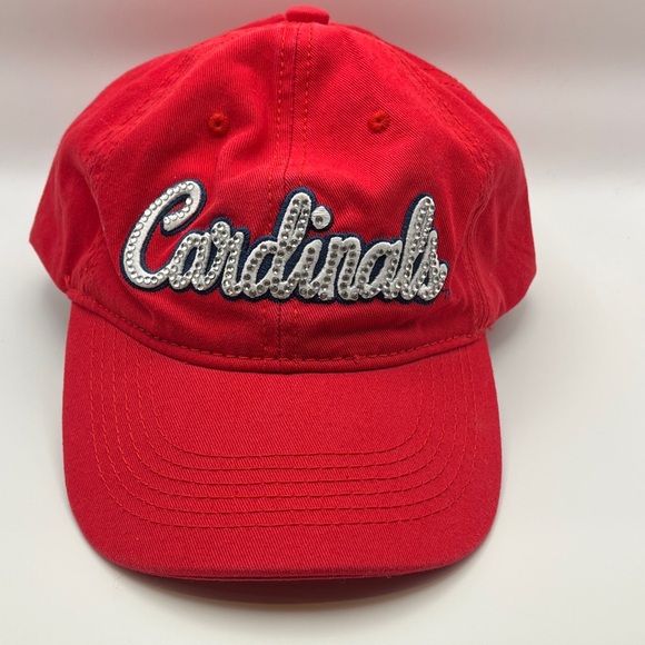 Melonwear Accessories - Cardinals Embroidered Cap with Sparkles